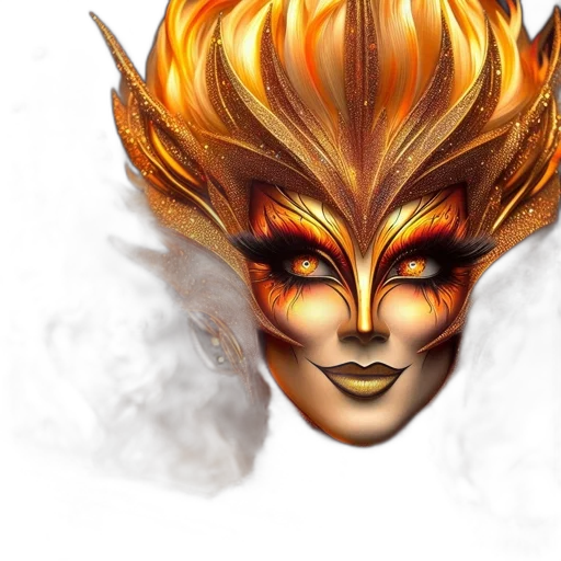 mask, face, crown, dragon transparent PNG cut-out