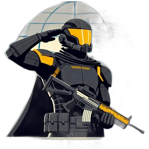 weapon, robot, concept art, pixel art transparent PNG cut-out