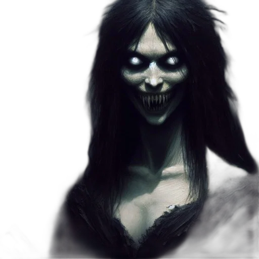 face, creature, mask, hair transparent PNG cut-out