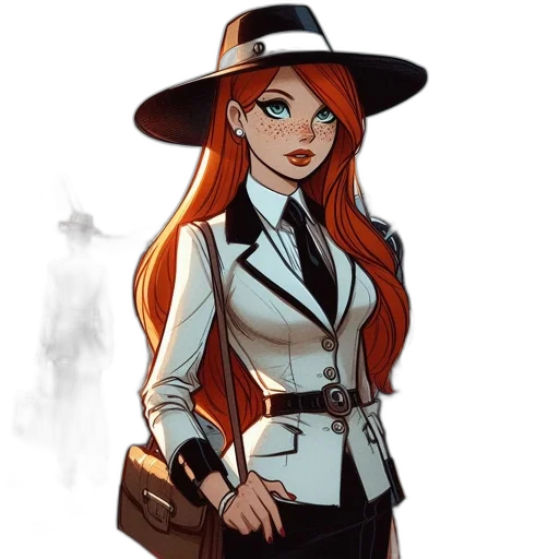 staff, jacket, hat, concept art transparent PNG cut-out