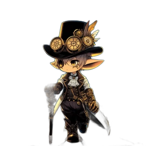 staff, hat, weapon, sword transparent PNG cut-out