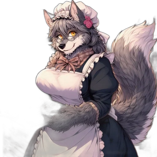dress, staff, animal, creature transparent PNG cut-out