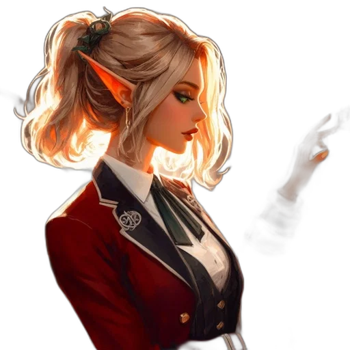 jacket, staff, face, dress transparent PNG cut-out