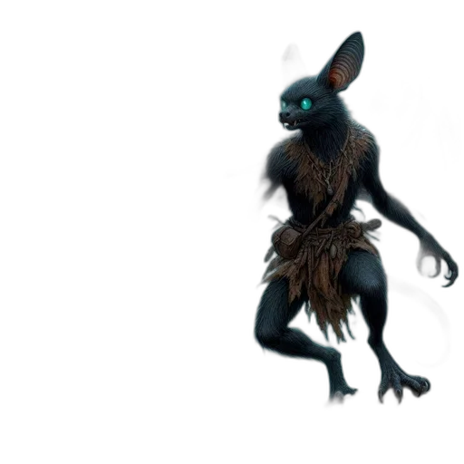 creature, animal, dragon, staff transparent PNG cut-out