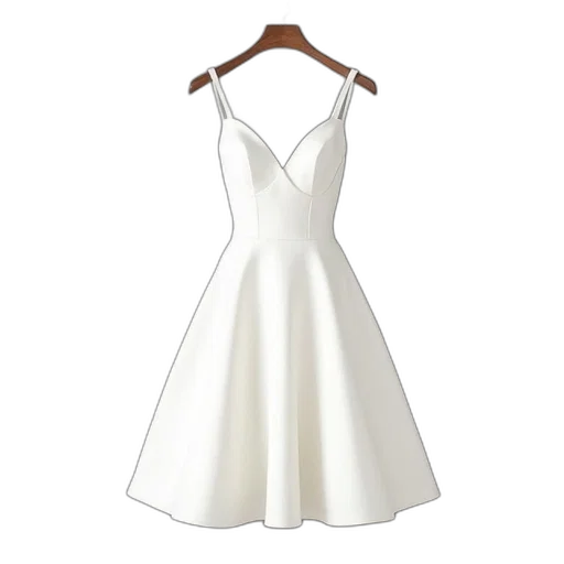 dress, line, spaghetti, straps transparent PNG cut-out