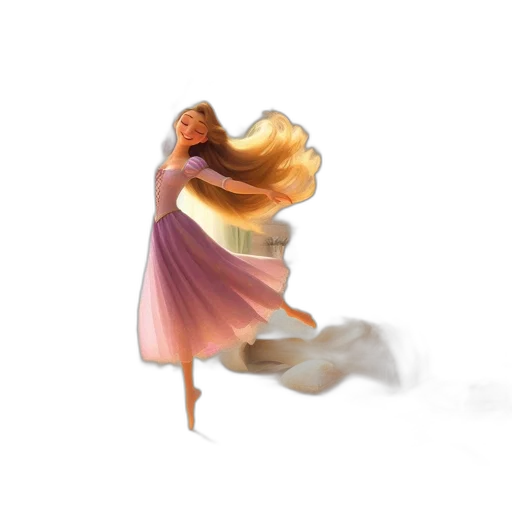 dress, hair, concept art, watercolor transparent PNG cut-out