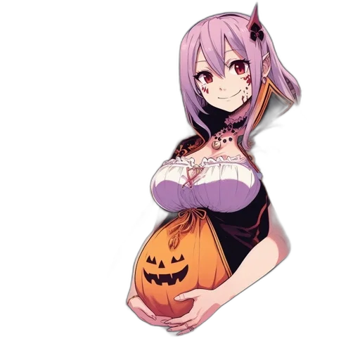 dress, dragon, creature, staff transparent PNG cut-out