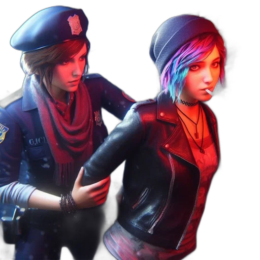 jacket, concept art, cyberpunk, 3d render transparent PNG cut-out