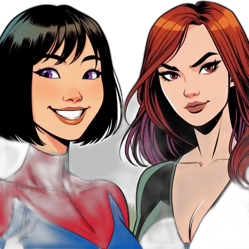 comic book art, concept art, cartoon, fantasy art transparent PNG cut-out
