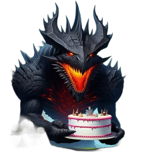 dragon, concept art, fantasy art, pixel art transparent PNG cut-out