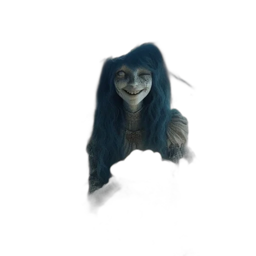 creature, face, mask, hair transparent PNG cut-out