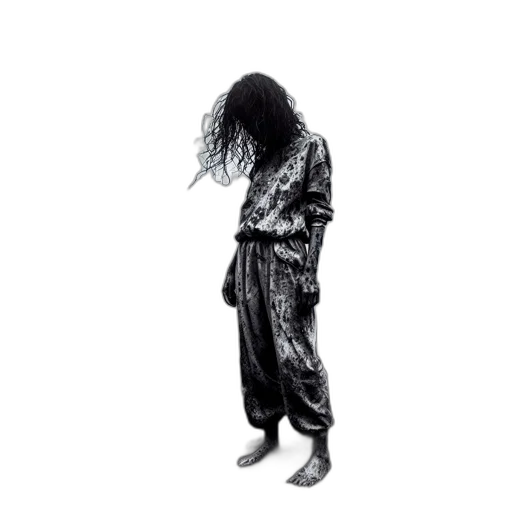 jacket, hair, creature, dress transparent PNG cut-out