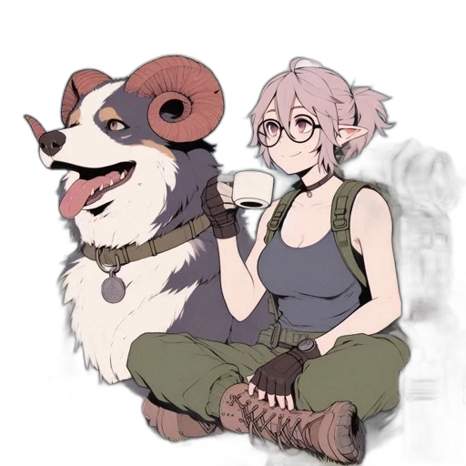 staff, animal, creature, weapon transparent PNG cut-out