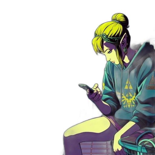 jacket, cyberpunk, vaporwave, concept art transparent PNG cut-out