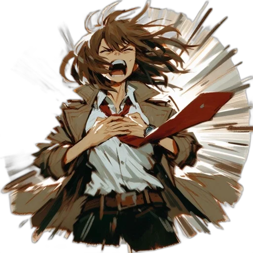 staff, weapon, mask, jacket transparent PNG cut-out