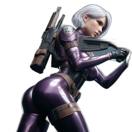 weapon, robot, jacket, concept art transparent PNG cut-out