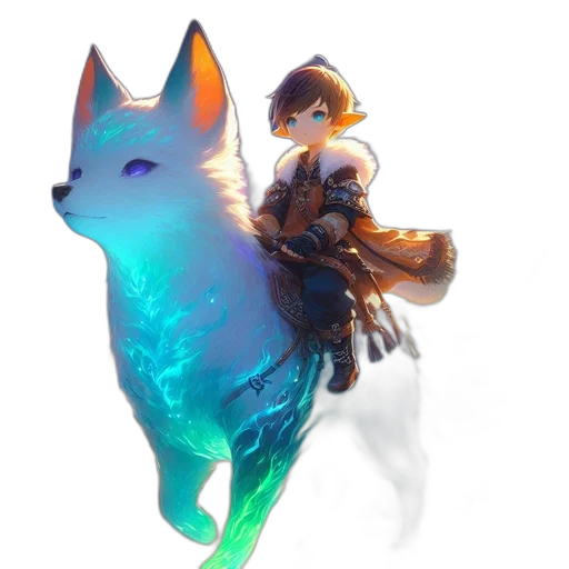creature, animal, staff, sword transparent PNG cut-out