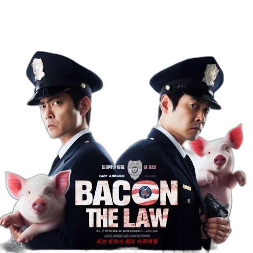movie, poster, bacon, law transparent PNG cut-out