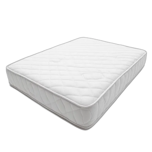white, textured, mattress, grid-like transparent PNG cut-out