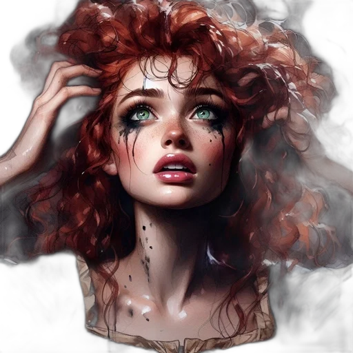 face, dress, hair, jewelry transparent PNG cut-out