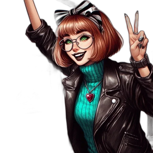 jacket, comic book art, cartoon, concept art transparent PNG cut-out