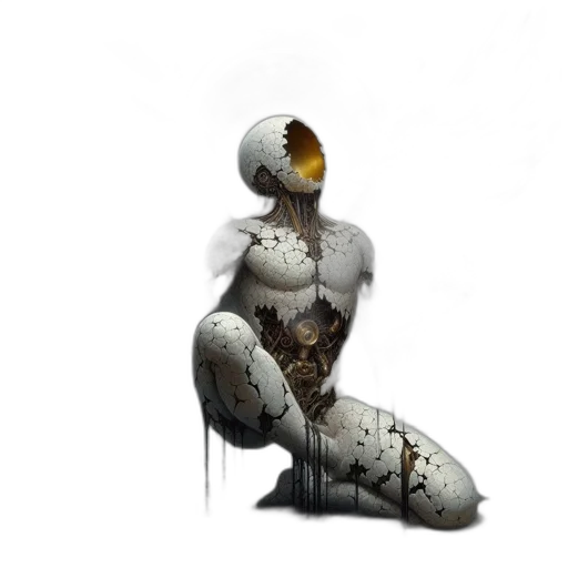 robot, creature, mask, weapon transparent PNG cut-out