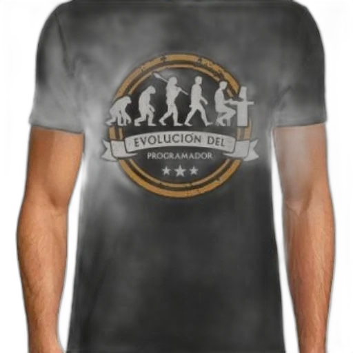 black, t-shirt, humorous, graphic transparent PNG cut-out