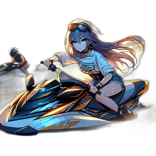 weapon, sword, hair, anime transparent PNG cut-out