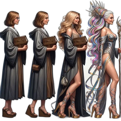 concept art, fantasy art, comic book art, pixel art transparent PNG cut-out