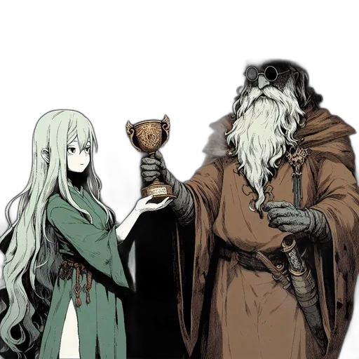 staff, concept art, fantasy art, comic book art transparent PNG cut-out