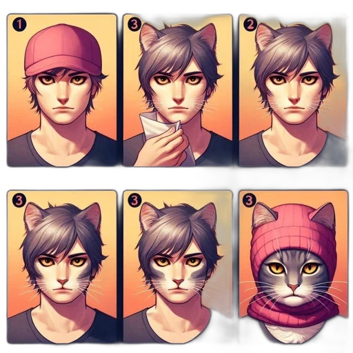 mask, hat, concept art, anime transparent PNG cut-out