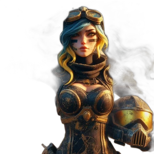 staff, robot, concept art, fantasy art transparent PNG cut-out