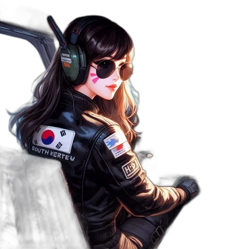 jacket, robot, weapon, cyberpunk transparent PNG cut-out