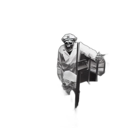 robot, staff, weapon, jacket transparent PNG cut-out