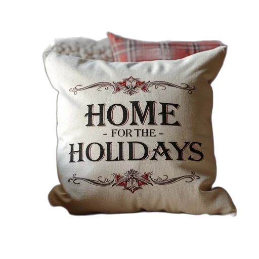 home, holidays, pillow transparent PNG cut-out