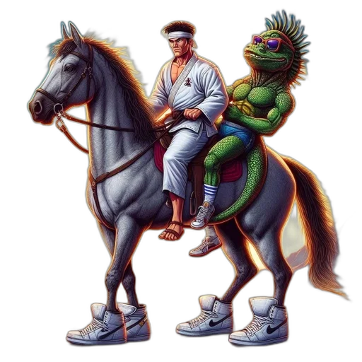 dragon, concept art, pixel art, vaporwave transparent PNG cut-out