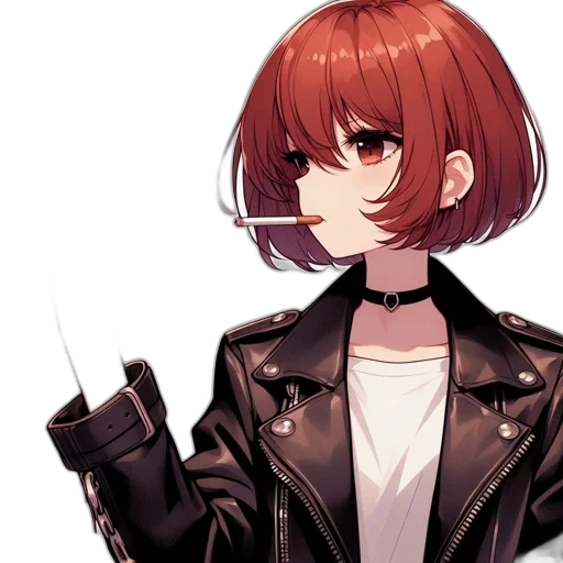 jacket, weapon, staff, face transparent PNG cut-out
