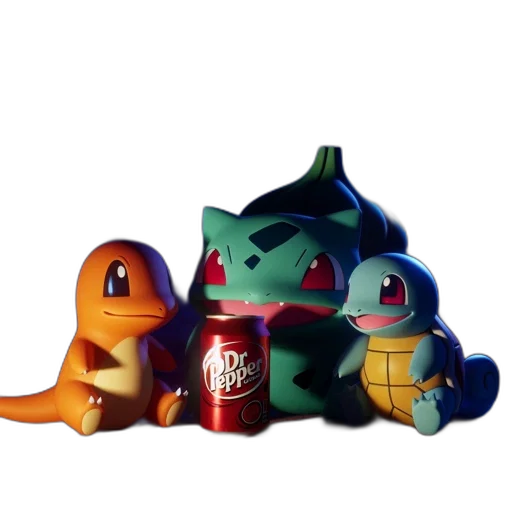 dragon, bottle, 3d render, concept art transparent PNG cut-out
