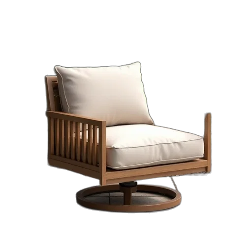 furniture, 3d render, photorealistic, earth tones transparent PNG cut-out