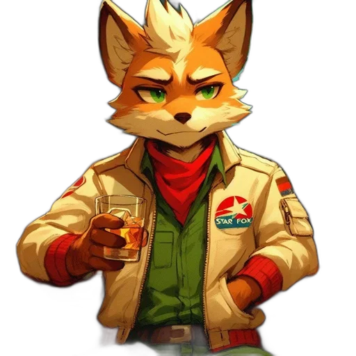 jacket, staff, animal, weapon transparent PNG cut-out