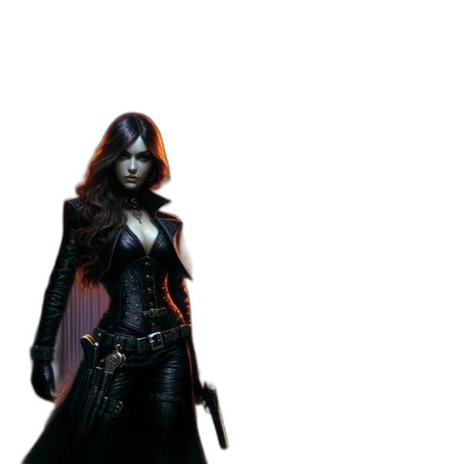 jacket, staff, concept art, 3d render transparent PNG cut-out