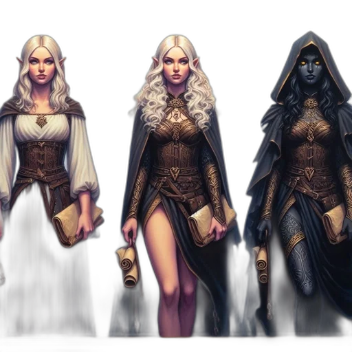 concept art, fantasy art, comic book art, 3d render transparent PNG cut-out