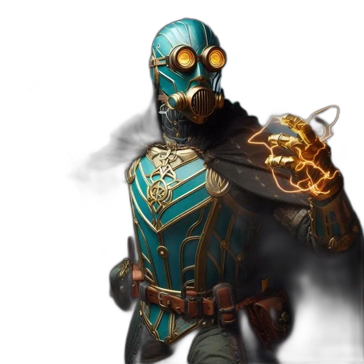 mask, robot, concept art, fantasy art transparent PNG cut-out