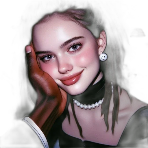face, jewelry, hair, creature transparent PNG cut-out
