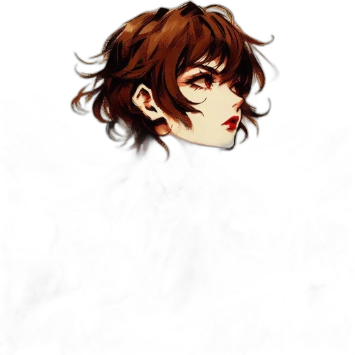 face, hair, staff, mask transparent PNG cut-out