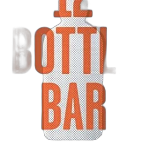 bottle, 3d render, cover, bar transparent PNG cut-out