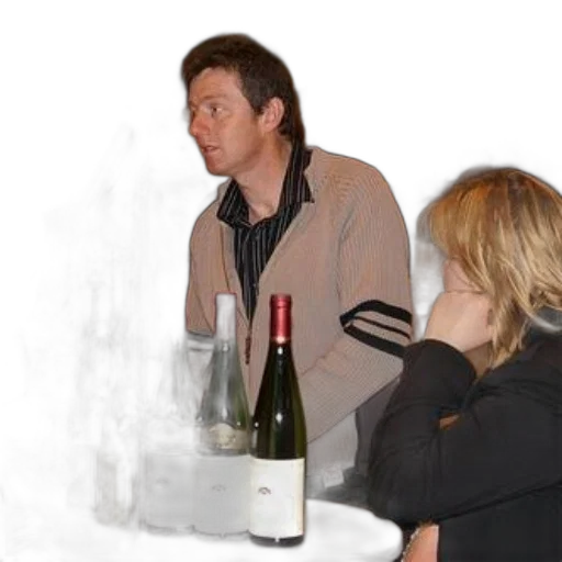 jacket, bottle, man, woman transparent PNG cut-out