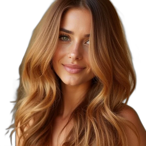 hair, face, photorealistic, cartoon transparent PNG cut-out