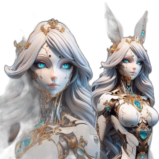 fantasy art, concept art, 3d render, anime transparent PNG cut-out