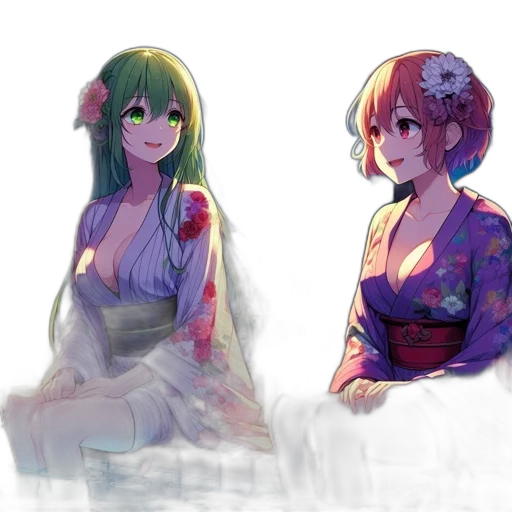 dress, watercolor, concept art, anime transparent PNG cut-out